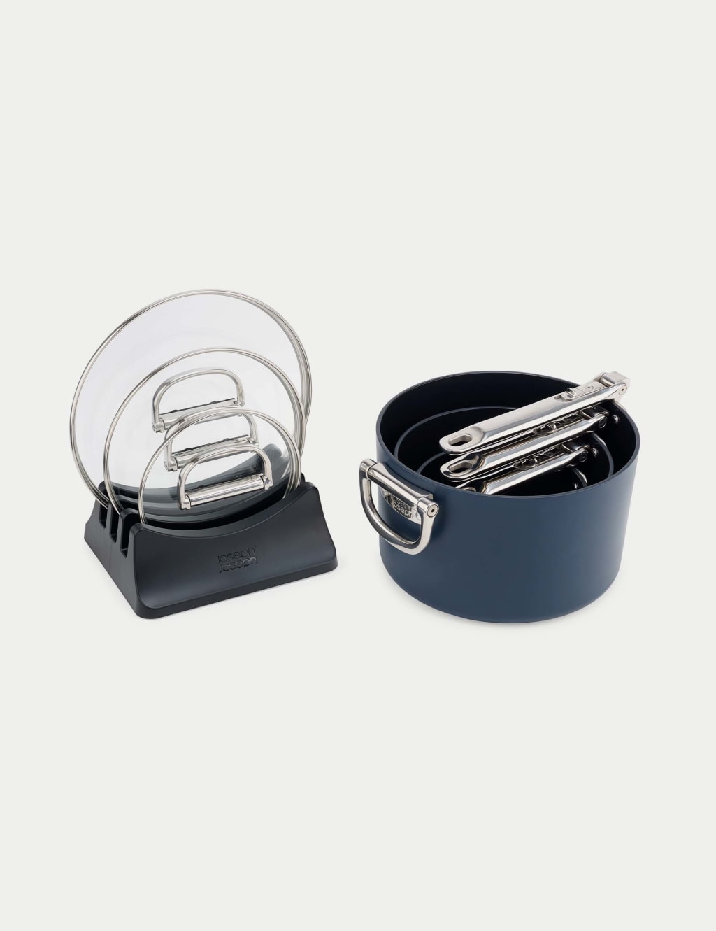 3pc Space Ceramic Non-Stick Saucepan Set 5 of 8