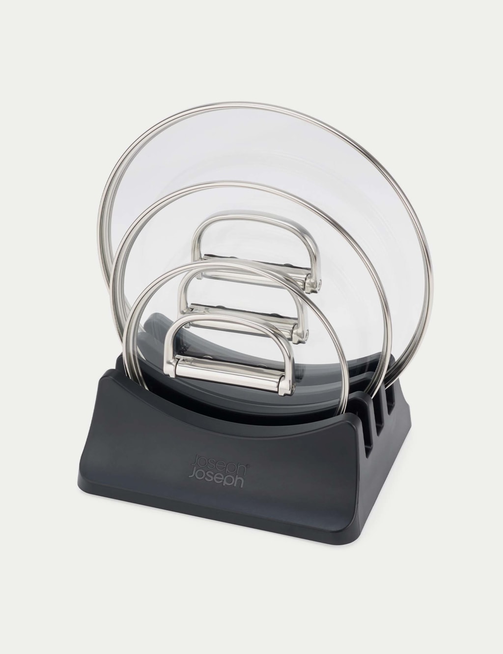 3pc Space Stainless Steel Pan Lid Holder 2 of 8