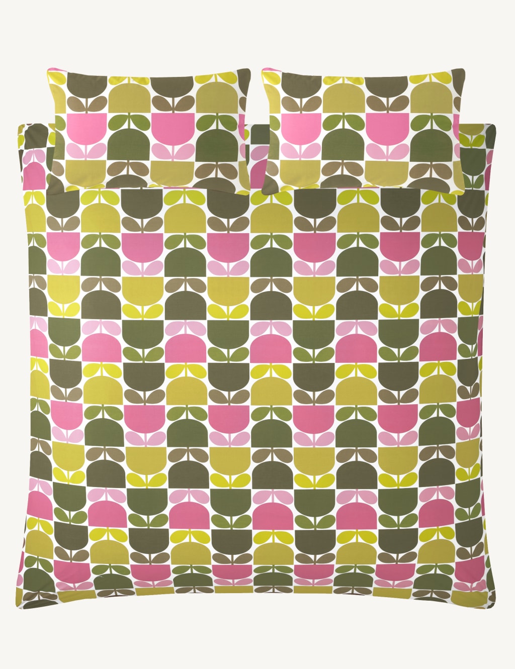 Pure Cotton Multi Block Stem Bedding Set 3 of 4