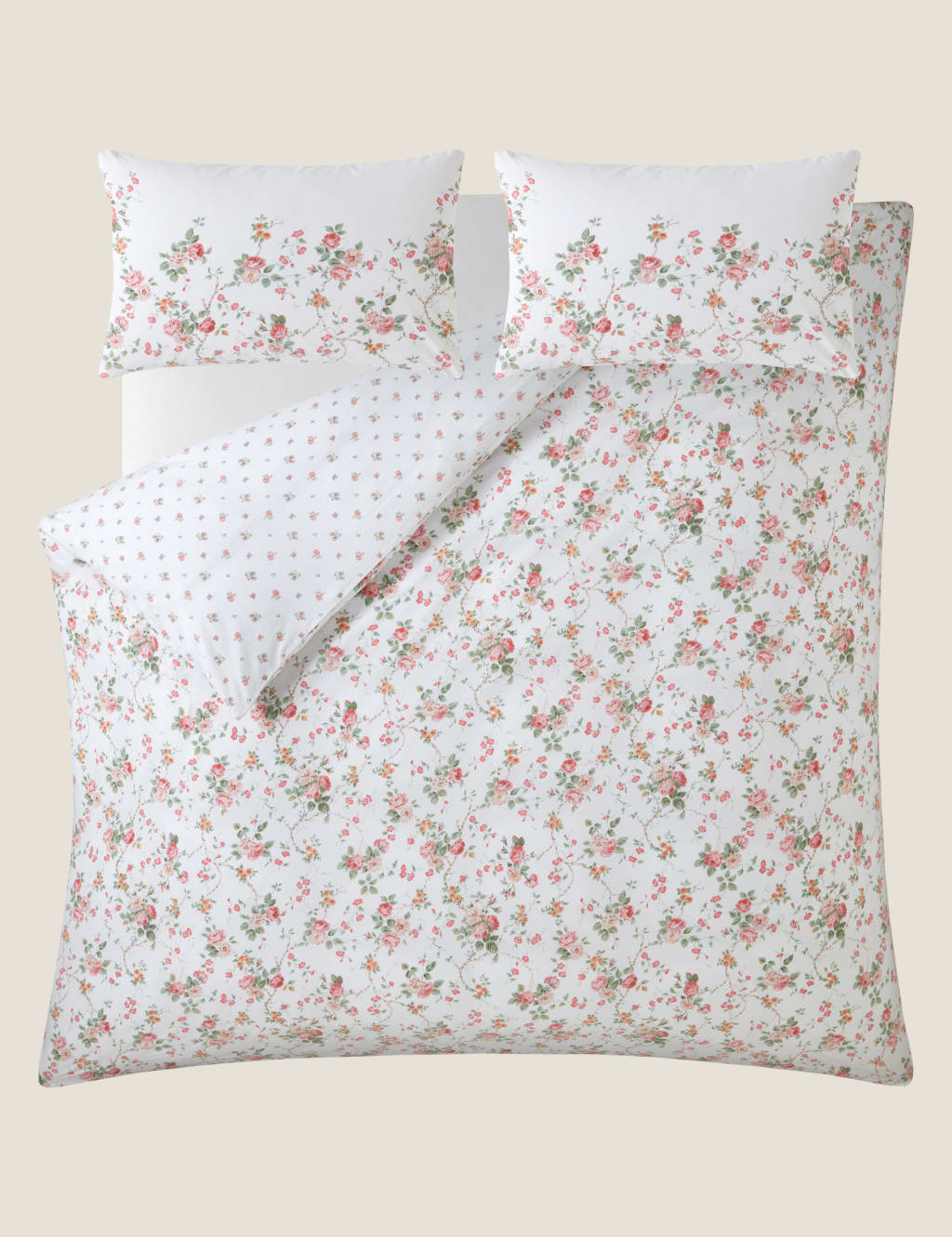 Pure Washed Cotton Mountney Garden Bedding Set 3 of 5