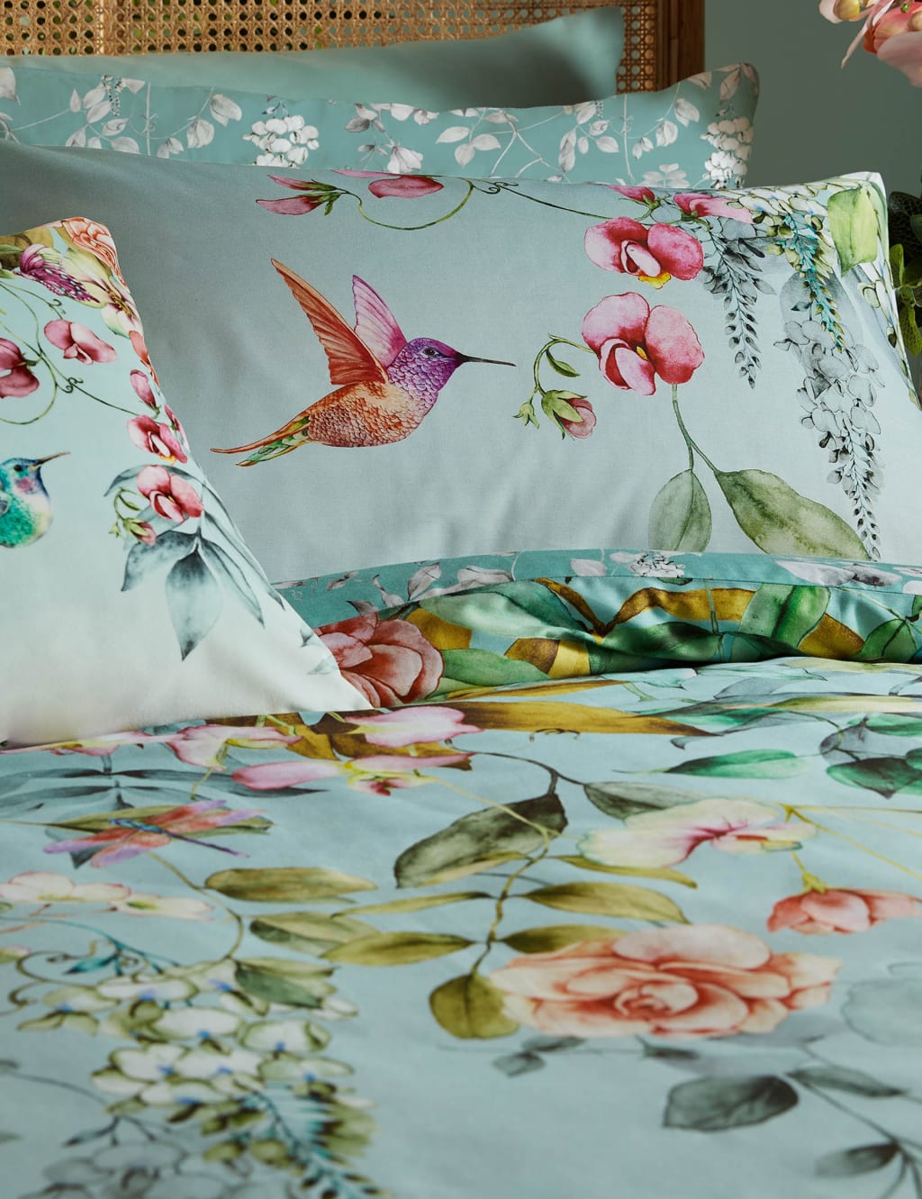 Pure Cotton Ethereal Floral Bedding Set 3 of 7