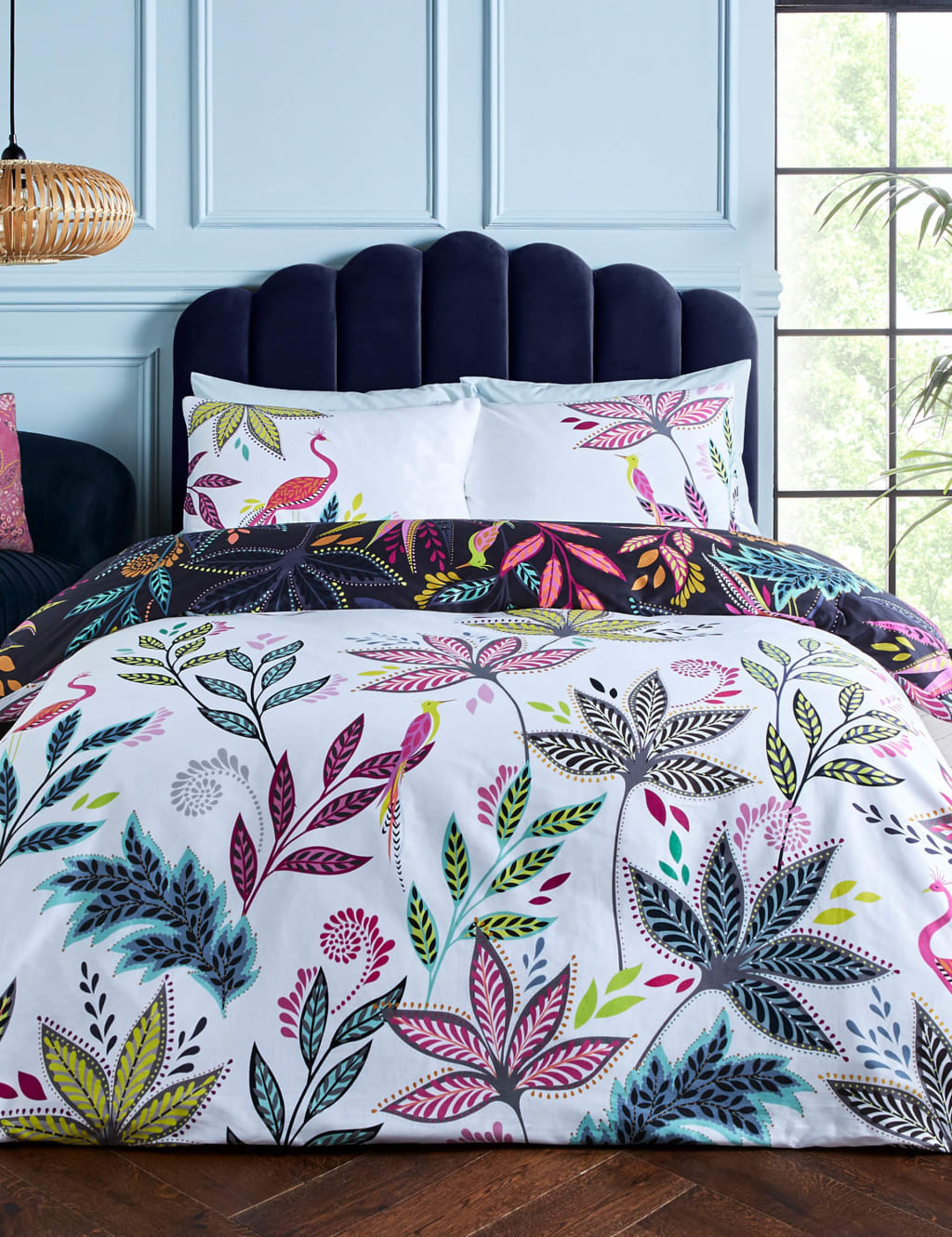 Pure Cotton Sateen Botanic Paradise Bedding Set 2 of 8