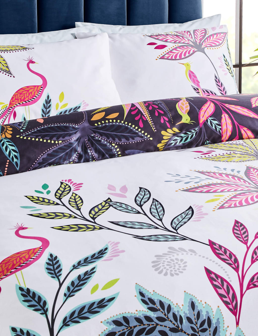 Pure Cotton Sateen Botanic Paradise Bedding Set 4 of 8
