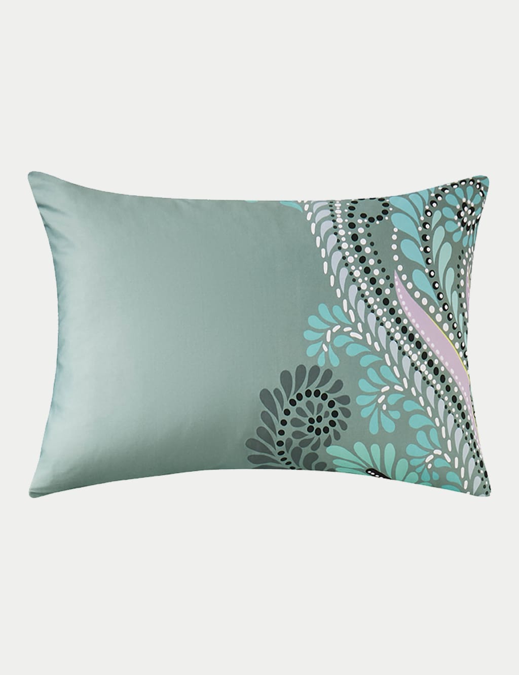 Pure Cotton Sateen Peacock Filigree Bedding Set 7 of 7