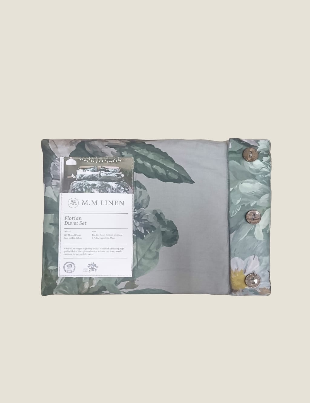 Pure Cotton Florian Bedding Set 5 of 5