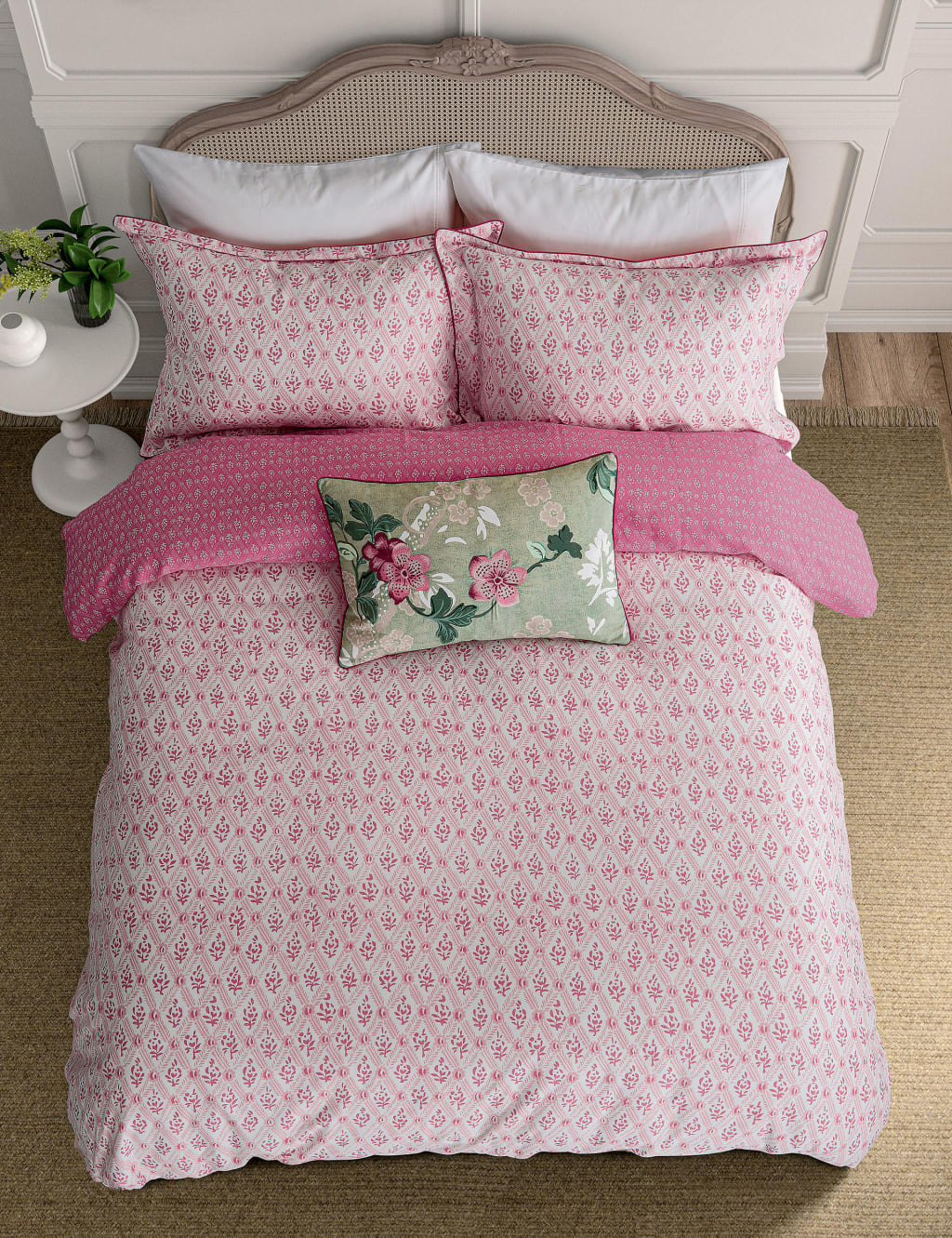 Pure Cotton St Johns Trellis Bedding Set 4 of 5