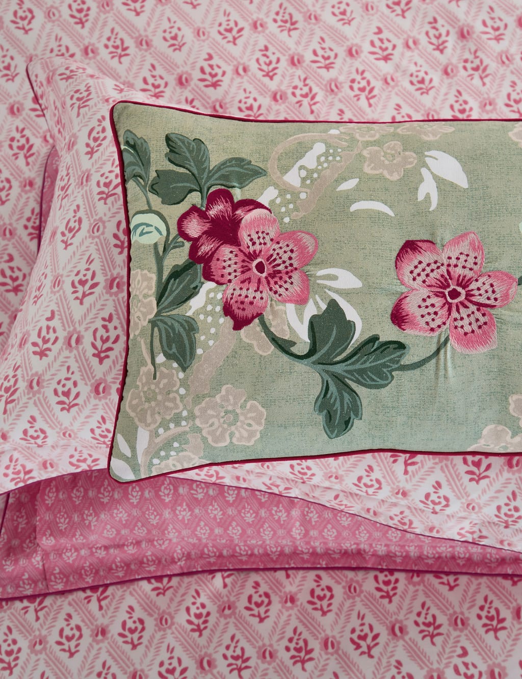 Pure Cotton St Johns Trellis Bedding Set 5 of 5