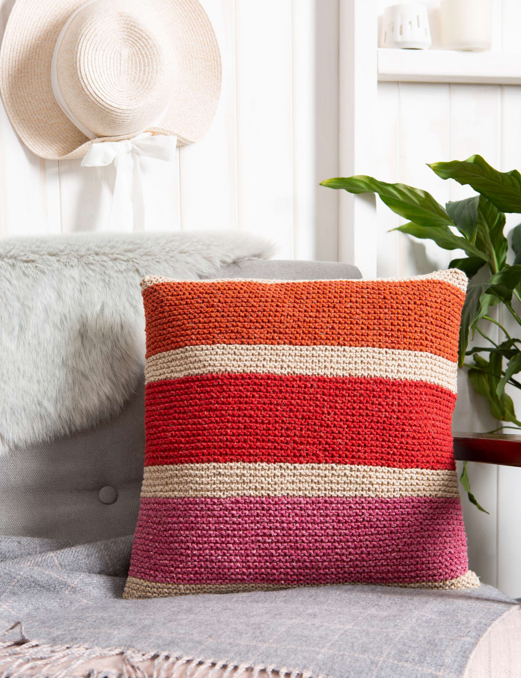 Rainbow Cushion Knitting Kit 2 of 4