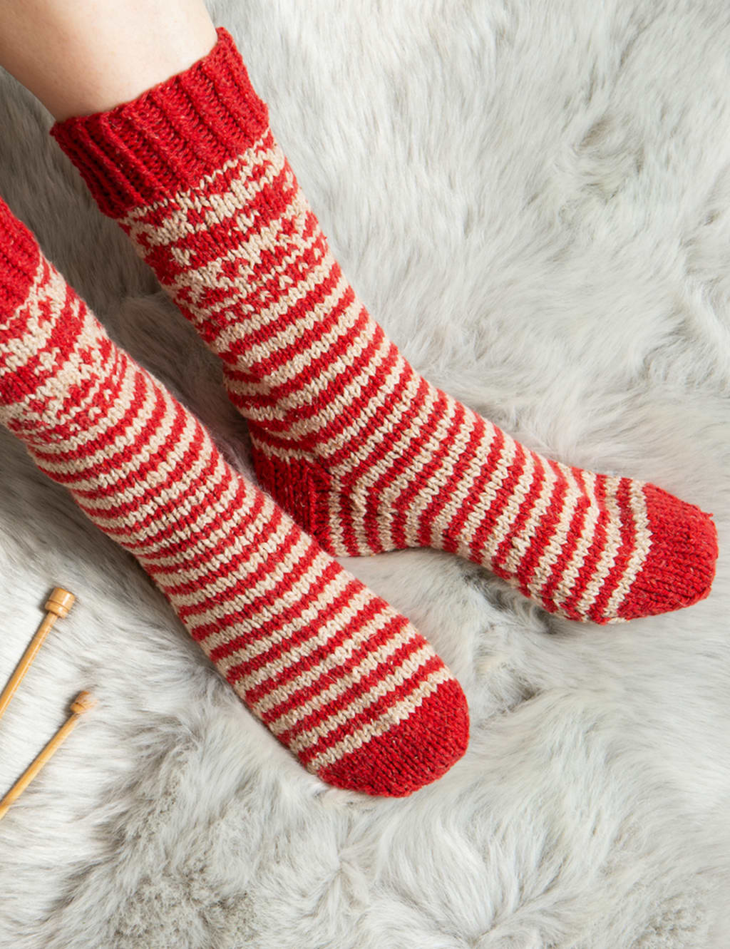 Fair Isle Socks Knitting Kit 1 of 4