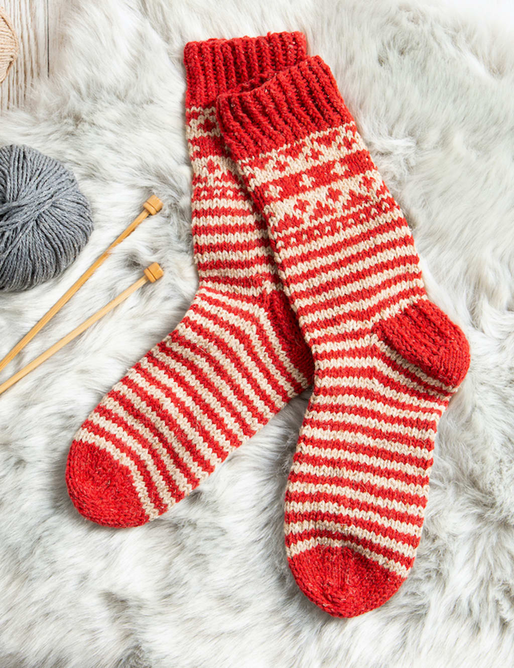 Fair Isle Socks Knitting Kit 2 of 4