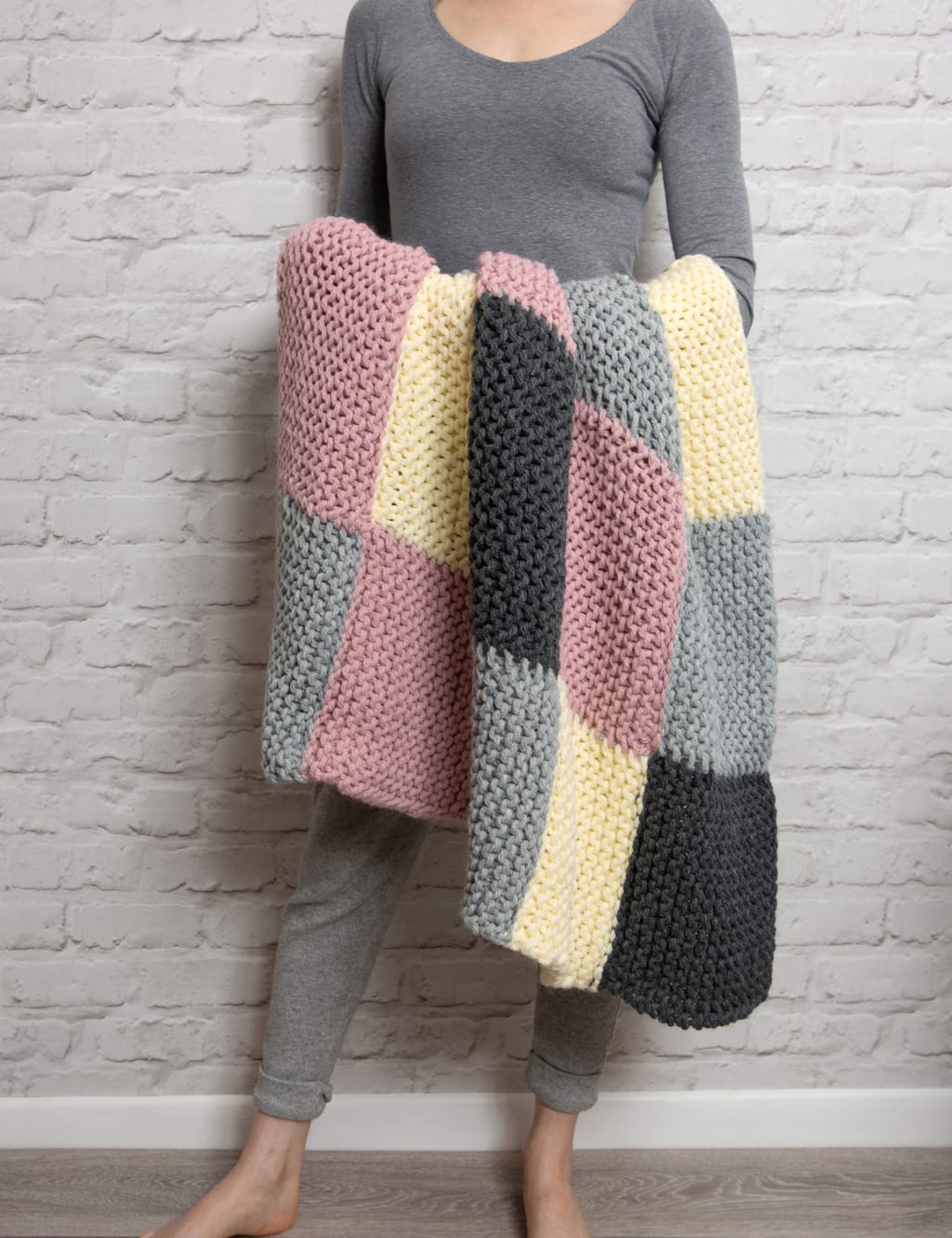 Chequered Blanket Knitting Kit 2 of 5