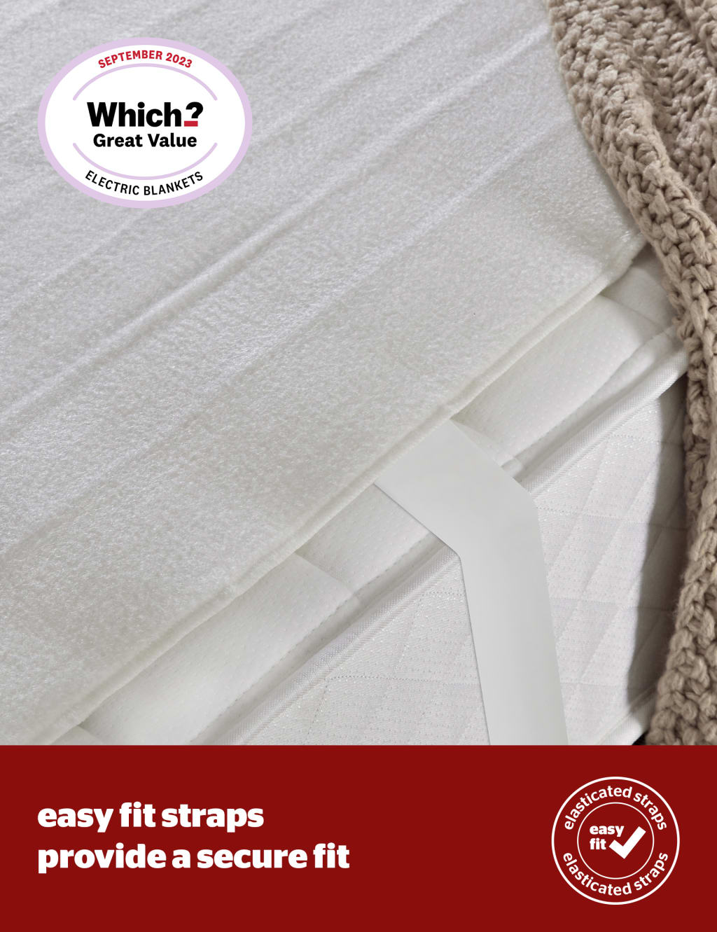 Comfort Control Fleece Electric Blanket