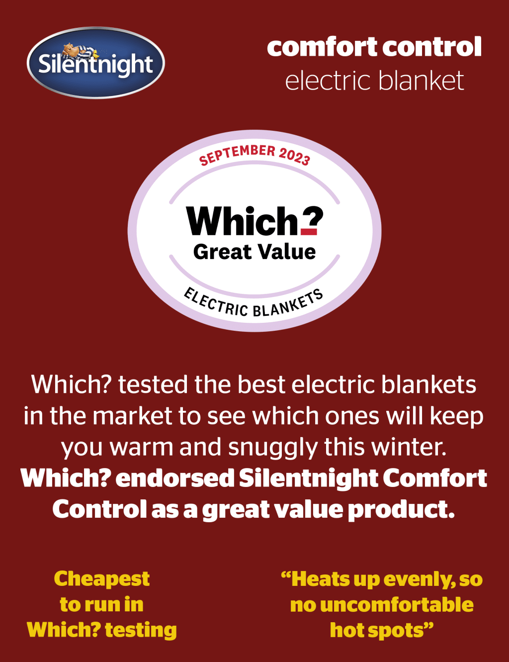 Comfort Control Fleece Electric Blanket