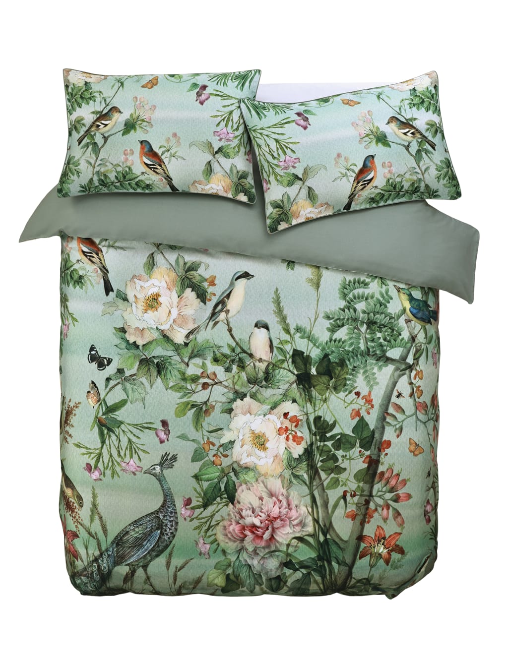 Pure Cotton Sateen Chinoiserie Bedding Set 4 of 4