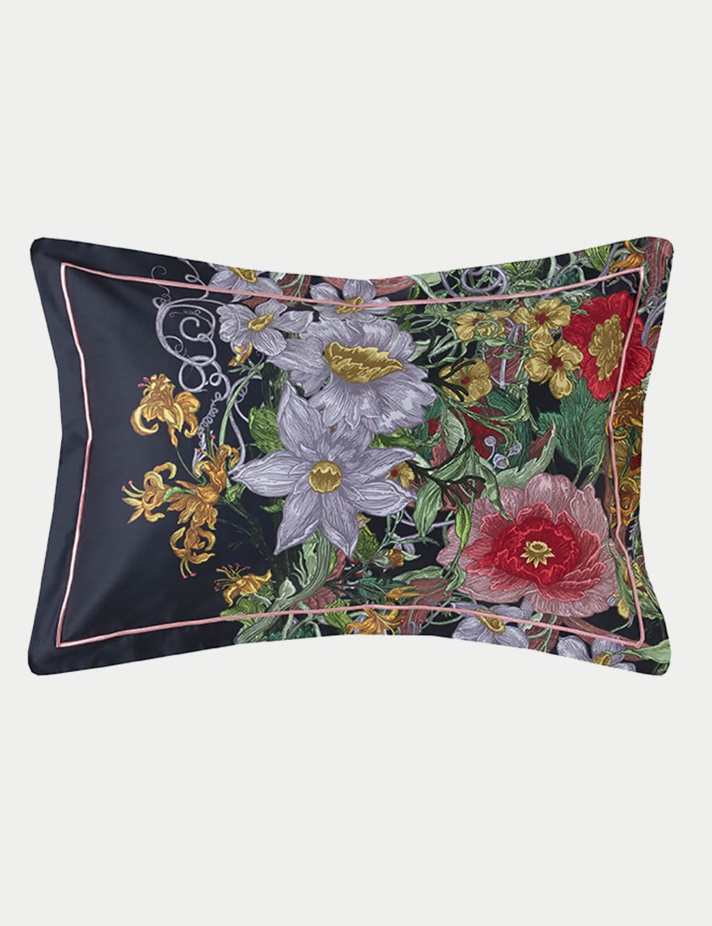 Pure Cotton Sateen Berkeley Blooms Bedding Set 7 of 9