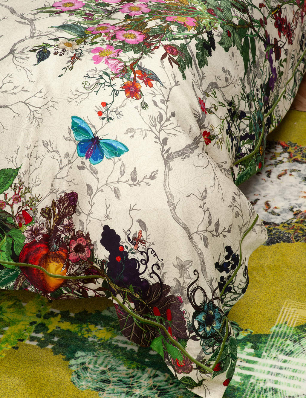 Pure Cotton Sateen Bloomsbury Garden Bedding Set 2 of 7