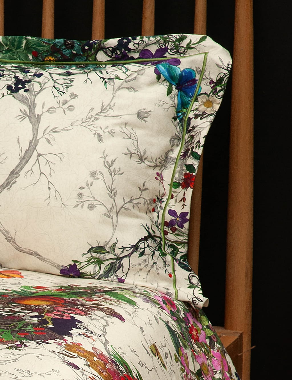 Pure Cotton Sateen Bloomsbury Garden Bedding Set 4 of 7