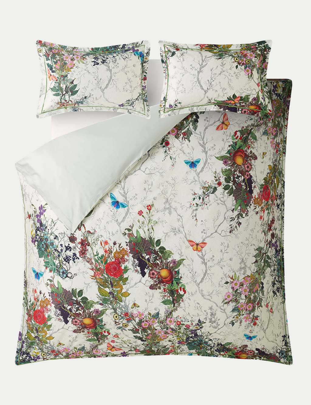 Pure Cotton Sateen Bloomsbury Garden Bedding Set 5 of 7