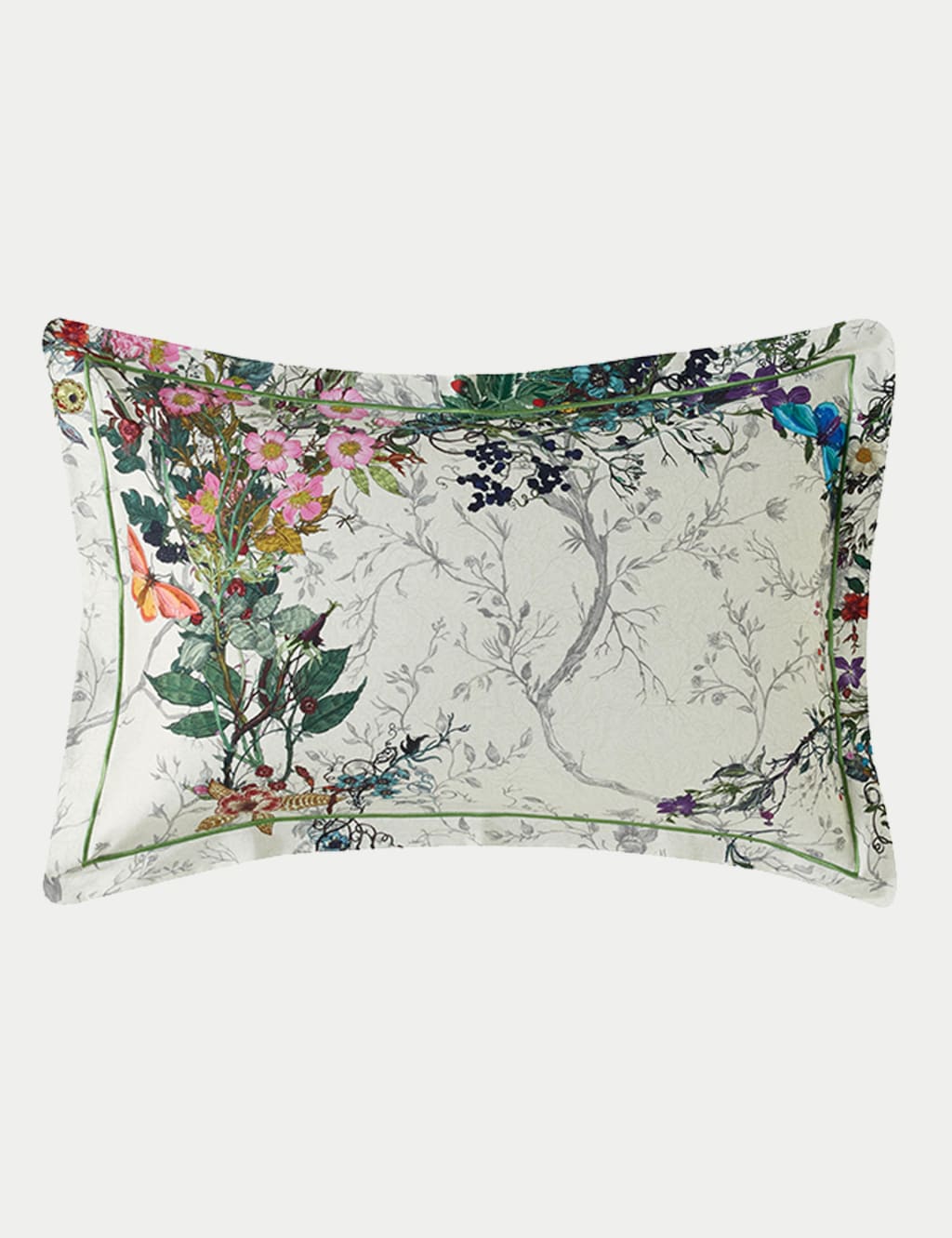 Pure Cotton Sateen Bloomsbury Garden Bedding Set 7 of 7