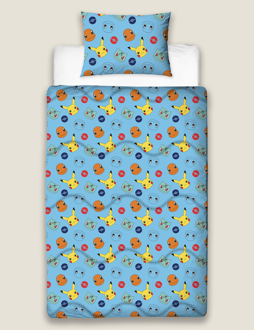 Pokemon™ Single Coverless Duvet Set 3 of 6