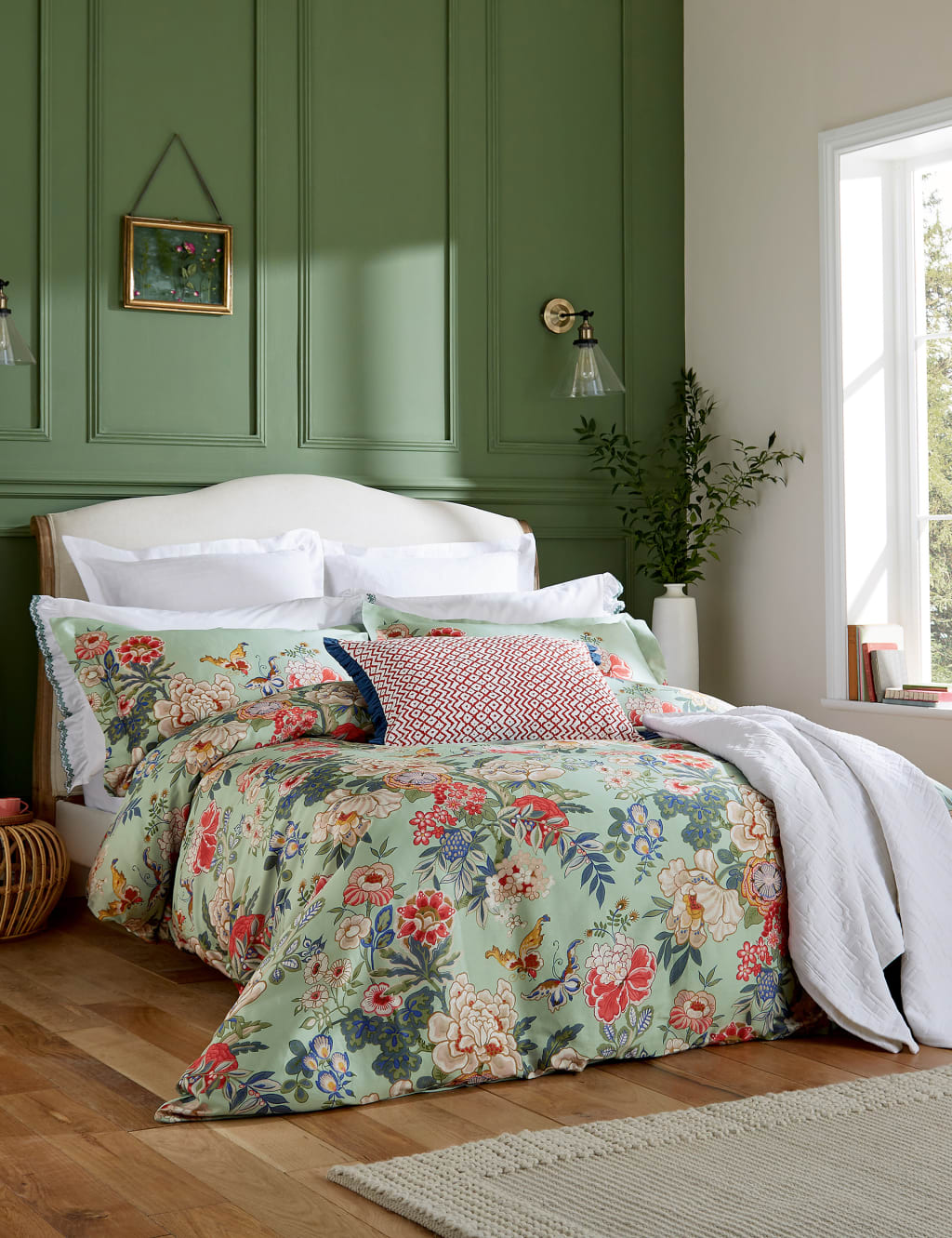 Pure Cotton Sateen Emperor Peony Duvet Cover 1 of 2