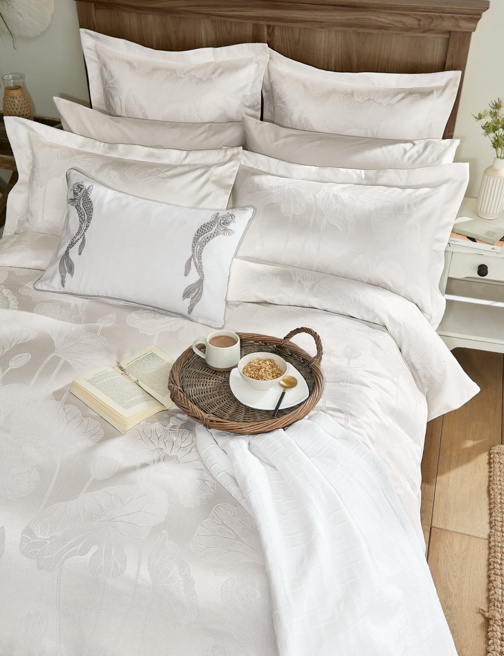 Cotton Rich Lotus Leaf Duvet Cover 3 of 4