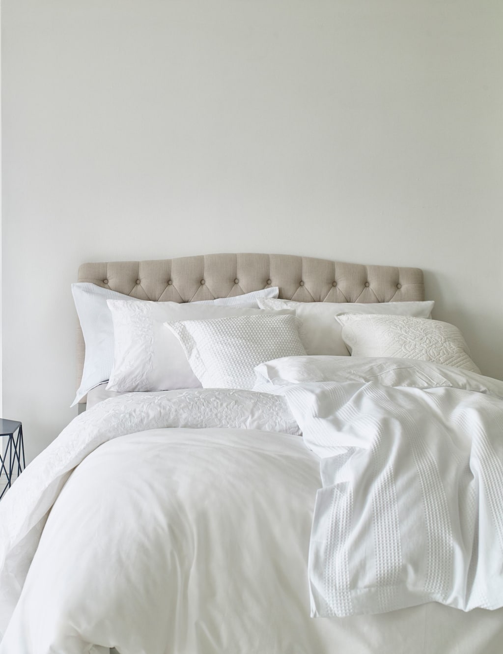 Pure Cotton Striped Waffle Bedding Set 7 of 7