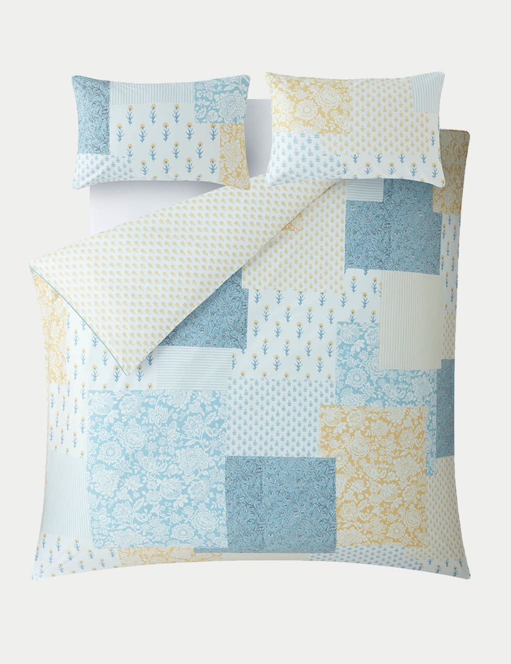 Pure Cotton Laurissa Patchwork Bedding Set 3 of 5