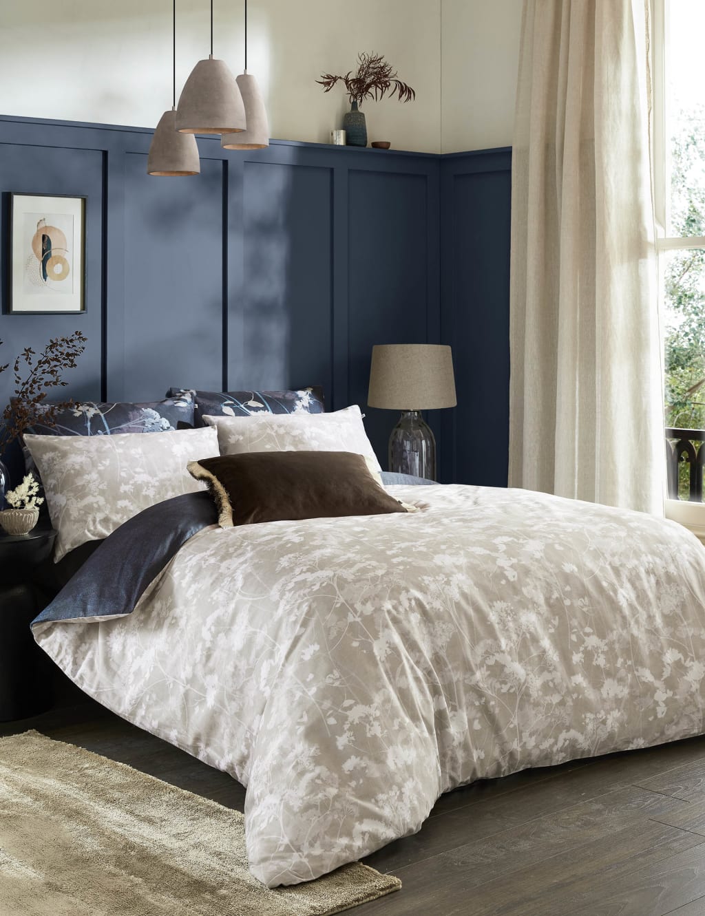 Pure Cotton Flower Press Bedding Set 2 of 8