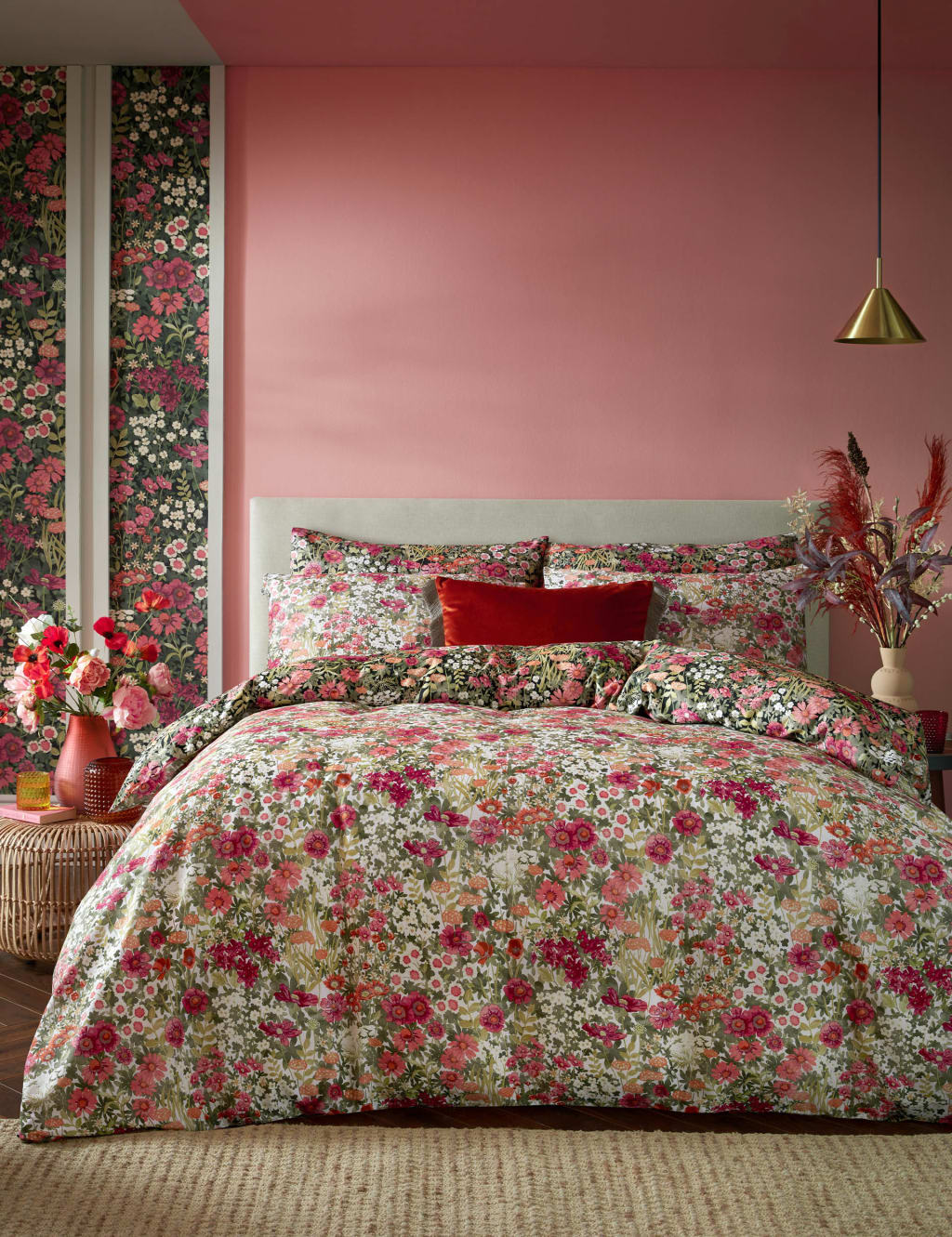 Pure Cotton Sateen Wallflower Bedding Set 2 of 9