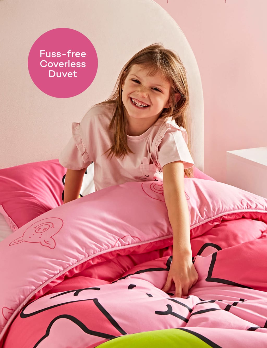 Percy Pig™ 10.5 Tog Coverless Duvet Set 8 of 8