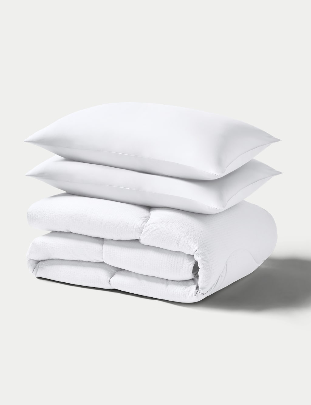 Seersucker 4.5 Tog Coverless Duvet Set 4 of 5