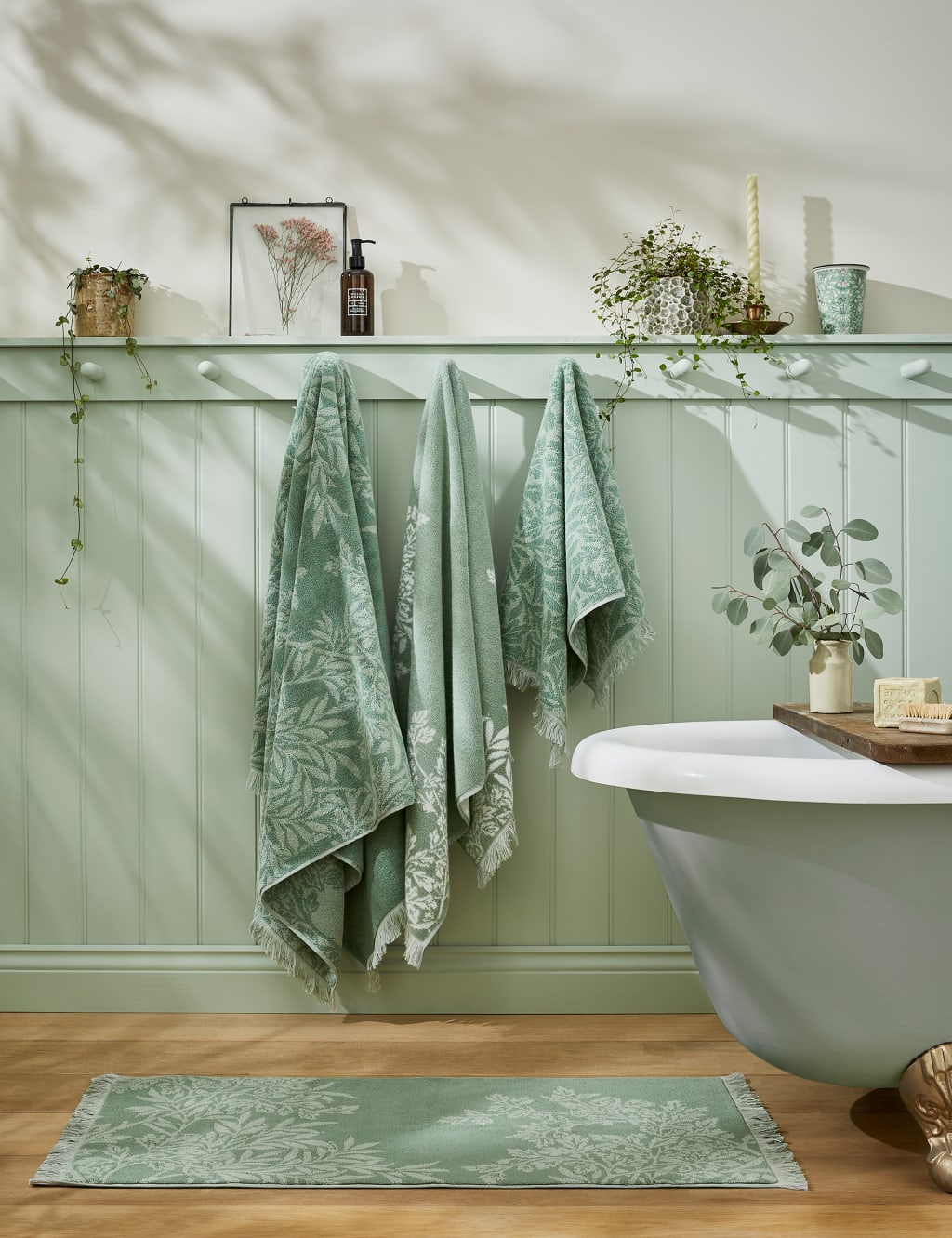 Sage green towels and bathmats online