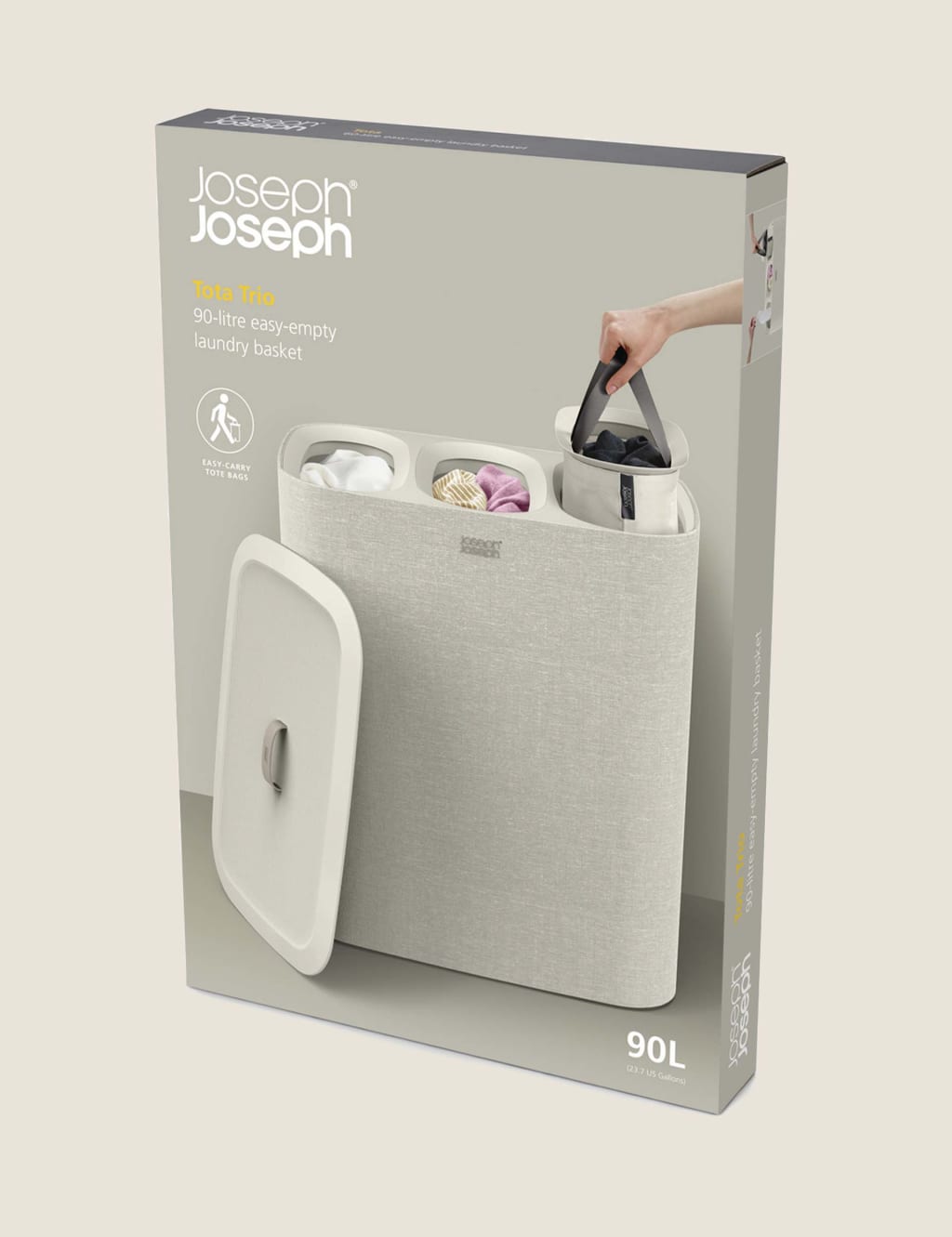 Tota Trio 90L Laundry Separation Basket 5 of 5