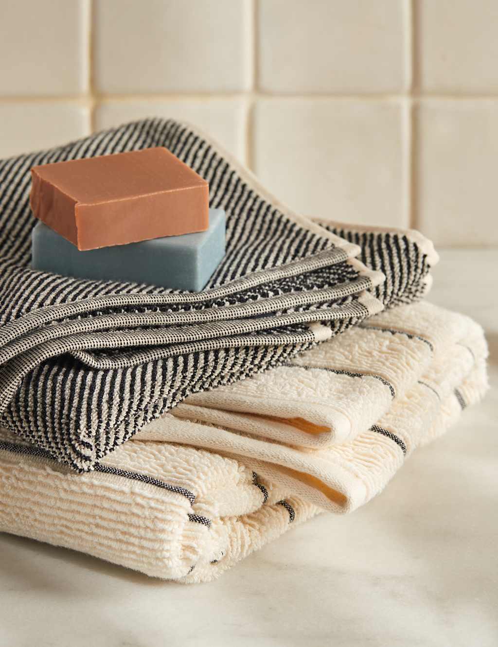 Pure Cotton Narrow Striped Towel 6 of 6