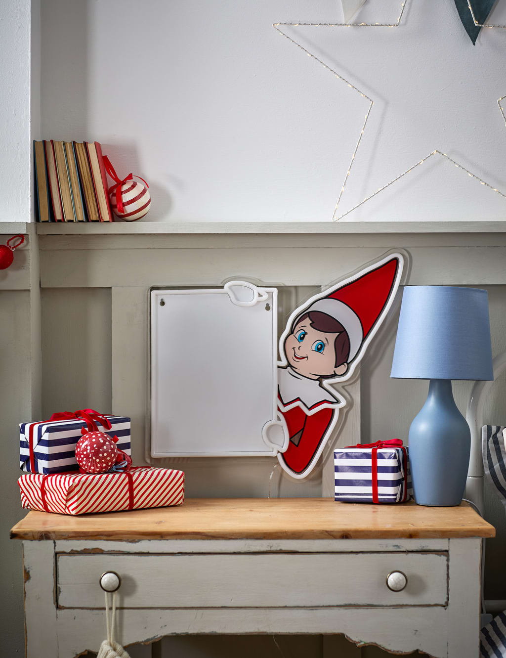 Elf On The Shelf Neon Light Whiteboard Sign 3 of 6