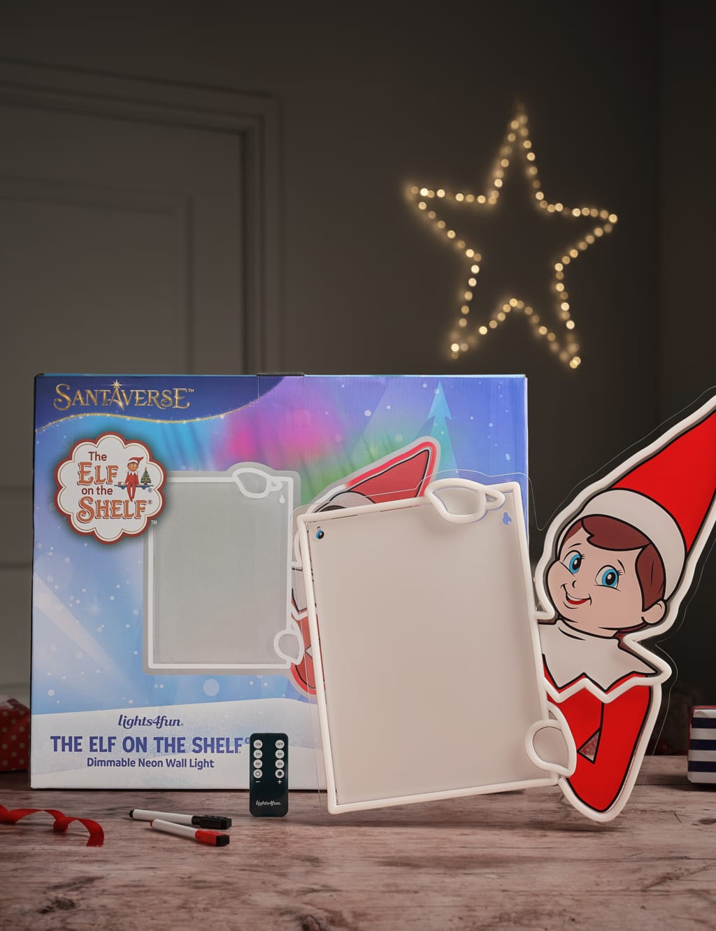 Elf On The Shelf Neon Light Whiteboard Sign 6 of 6