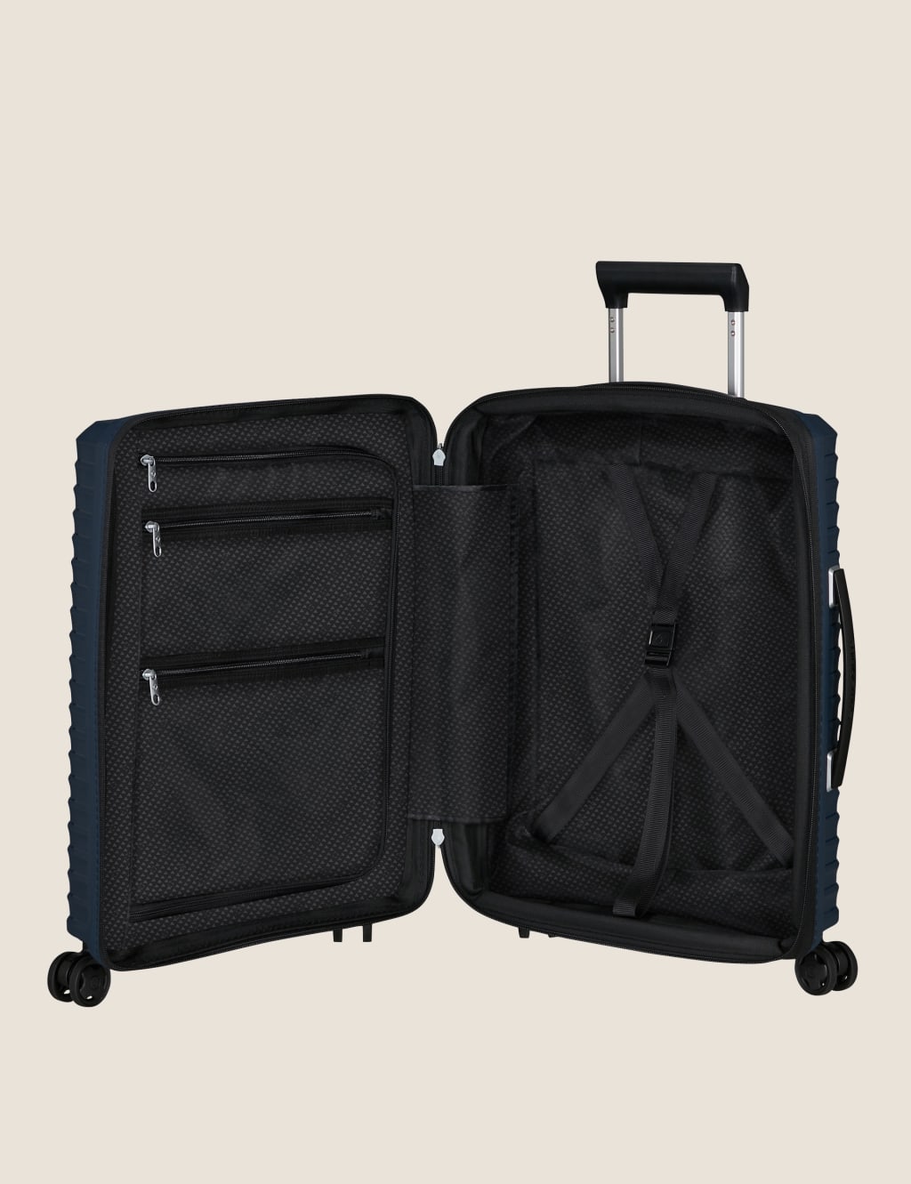 Upscape 4 Wheel Hard Shell Cabin Suitcase 3 of 4