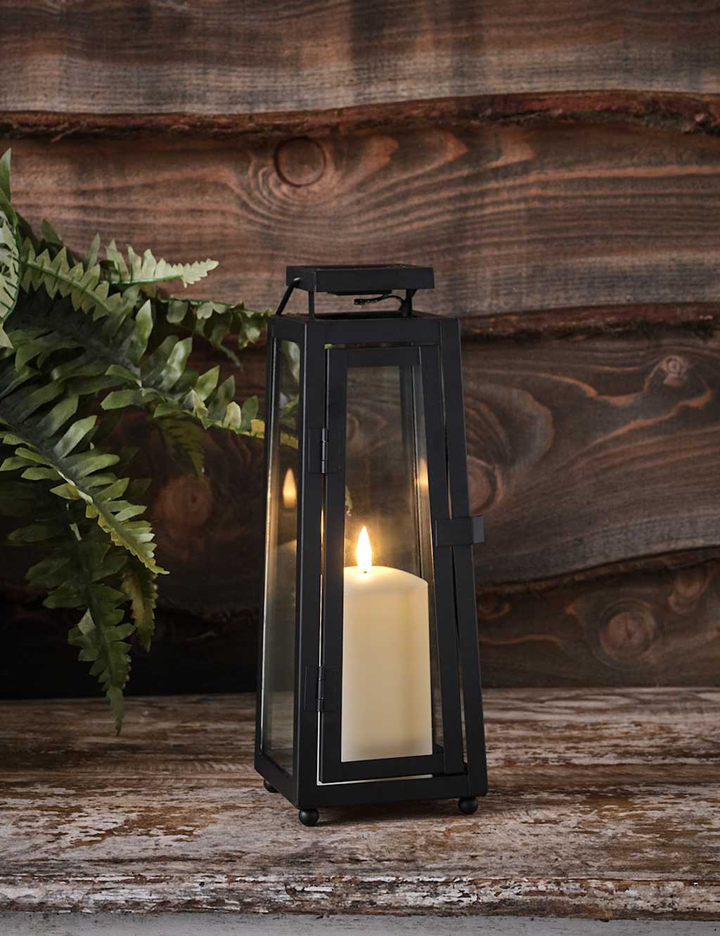 Set of 2 Porto Solar Lanterns with TruGlow® Candles 3 of 5
