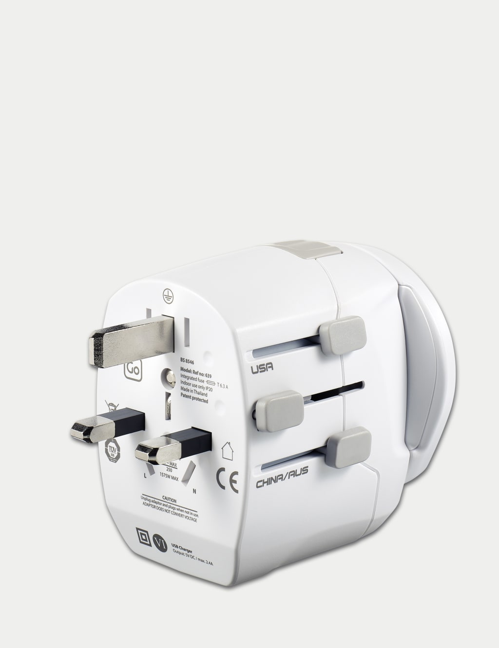 Worldwide Travel Adaptor with USB 4 of 6