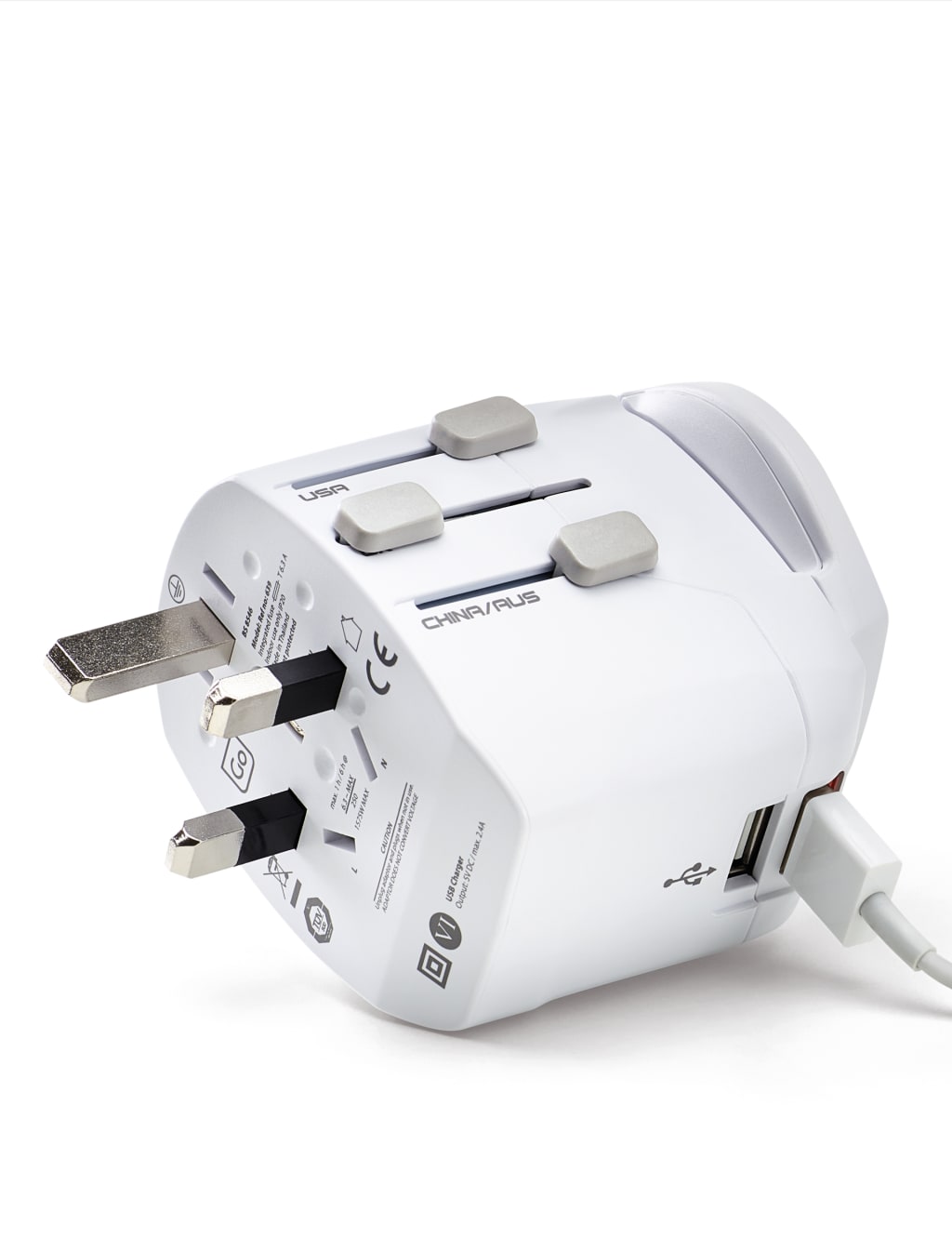 Worldwide Travel Adaptor with USB 5 of 6
