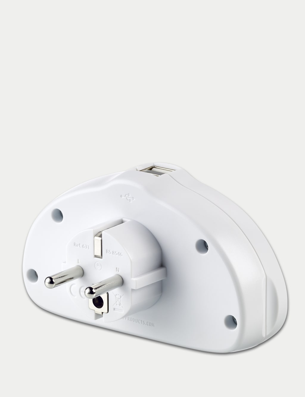 World-EU Travel Adaptor with USB 2 of 2