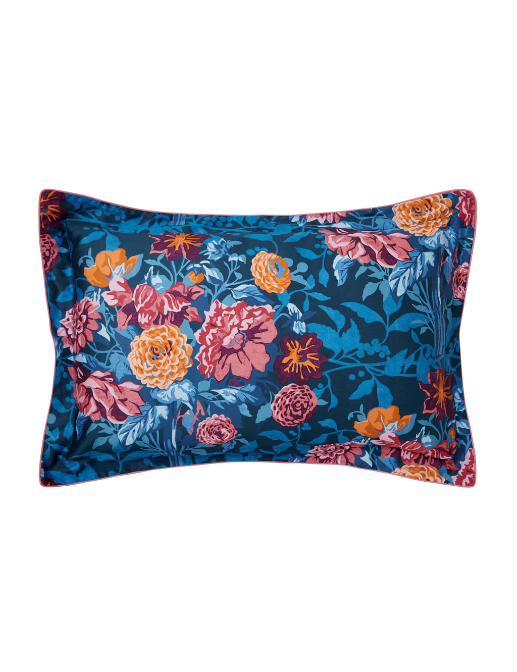 Pure Cotton Sateen Dahlia Bunch Bedding Set 3 of 5