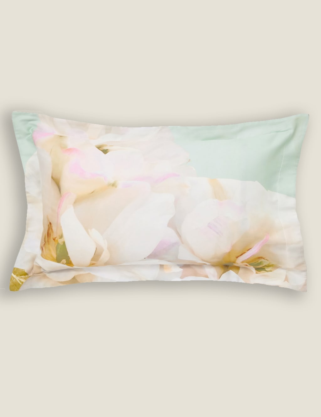 Sateen Gardenia Floral Bedding Set 5 of 5