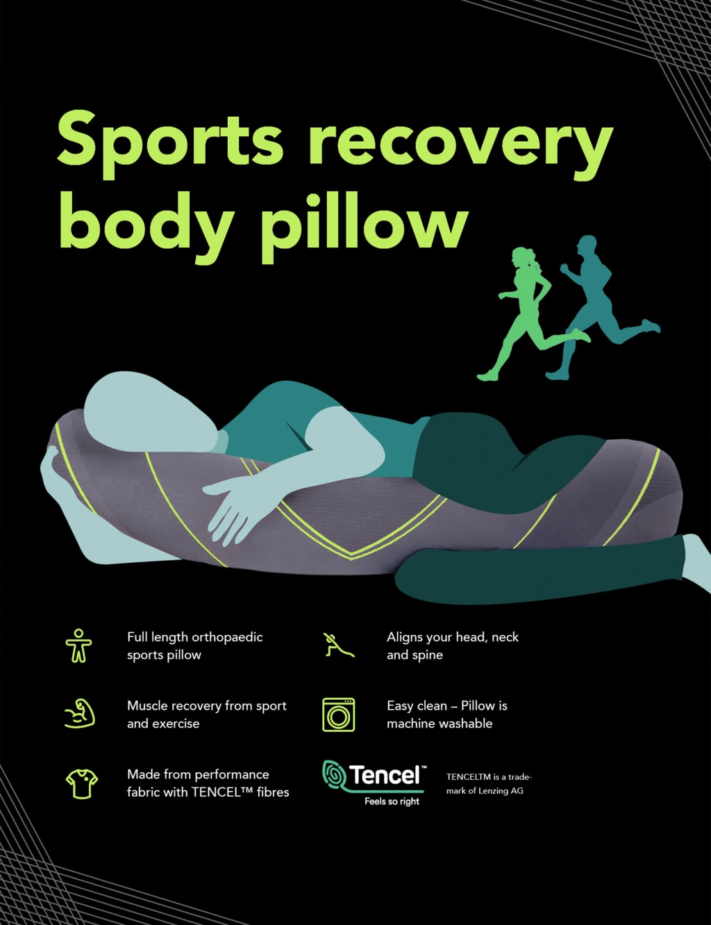Sports Recovery Medium Body PIllow 2 of 10