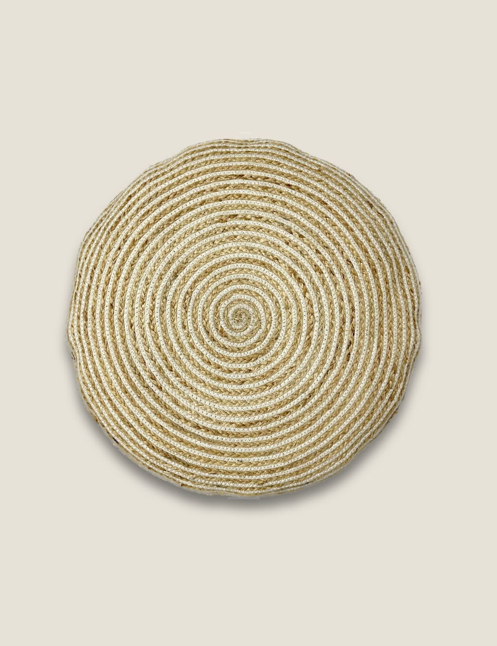 Small Jute Pouffe 2 of 2