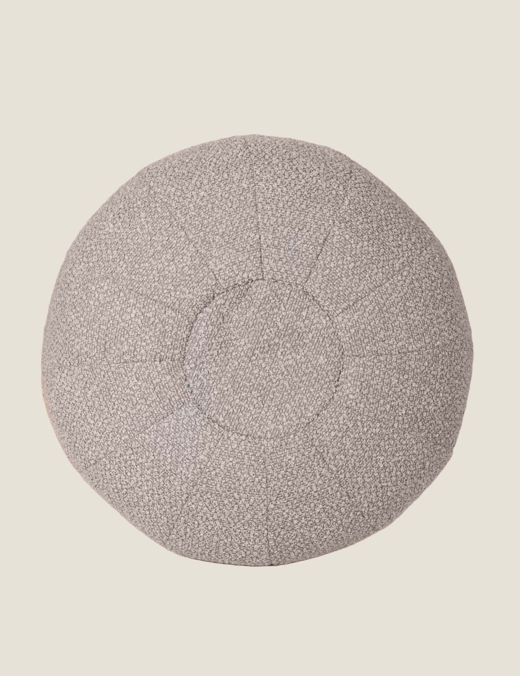 Bouclé Round Pouffe 3 of 4