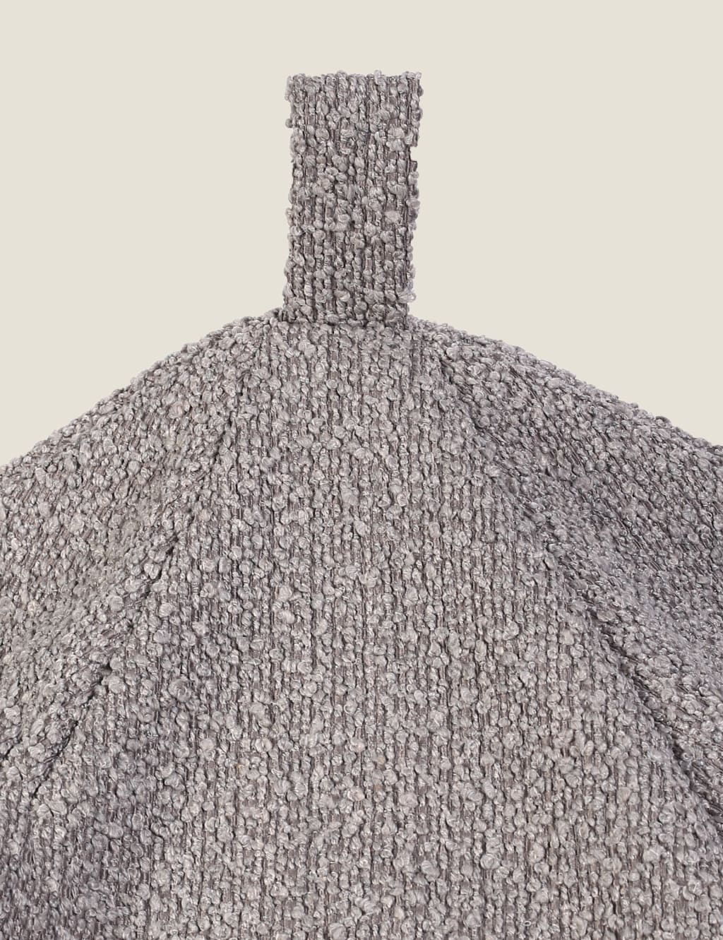 Textured Bouclé Round Beanbag 3 of 4
