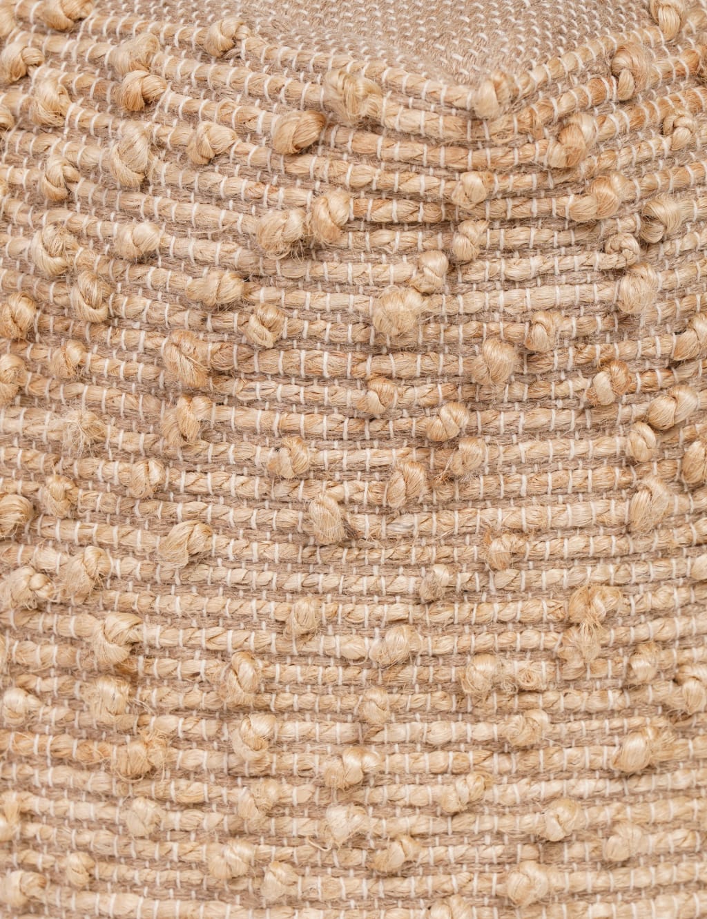 Textured Jute Square Pouffe 4 of 4