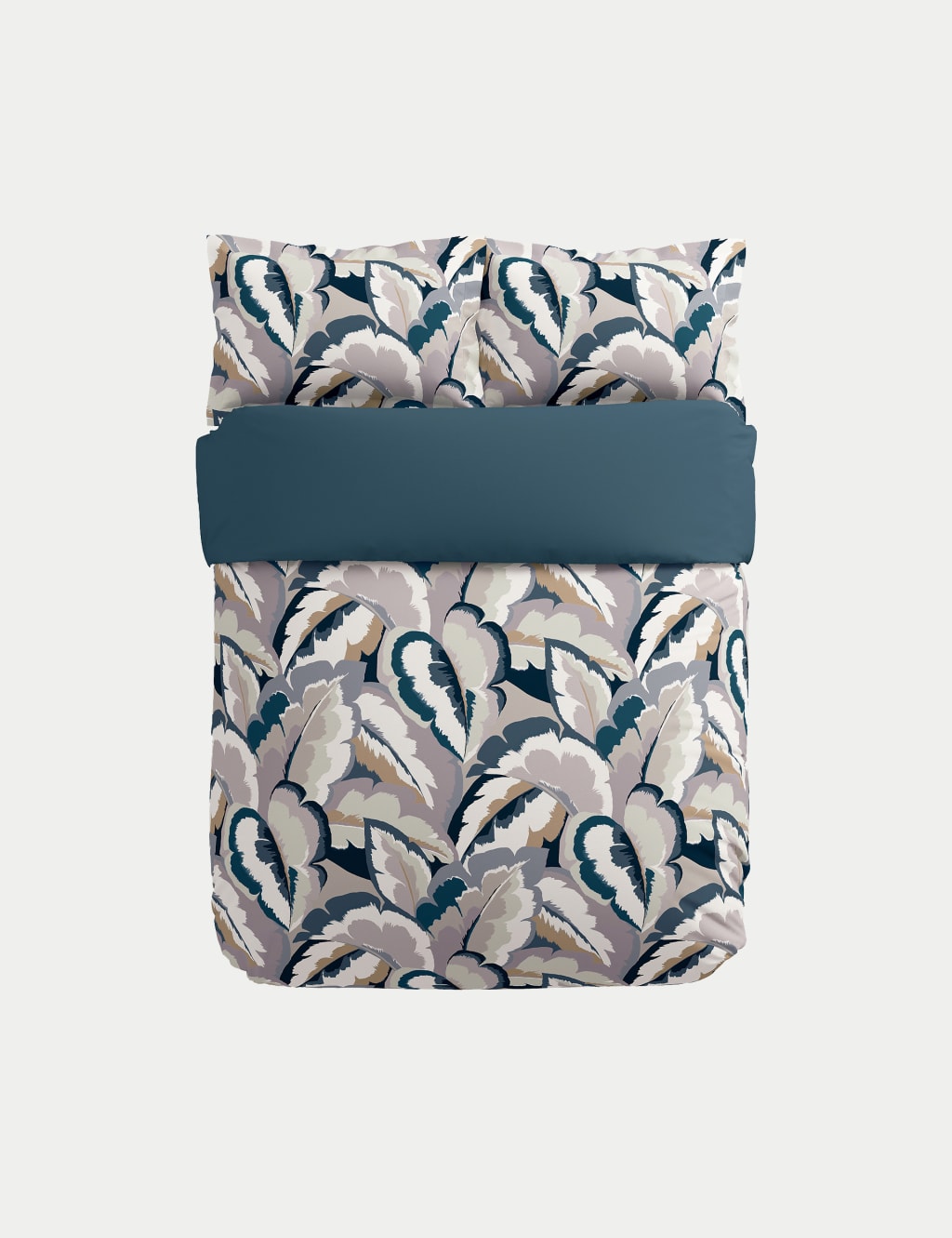 Pure Cotton Sateen Calathea Bedding Set 2 of 4